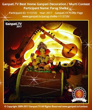 Parag Shelke Home Ganpati Picture