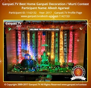 Alkesh Agarwal Home Ganpati Picture