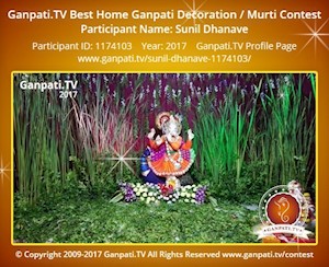 Sunil Dhanave Home Ganpati Picture