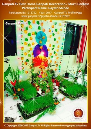 Gayatri Shinde Home Ganpati Picture