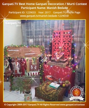 Manish Bedade Home Ganpati Picture