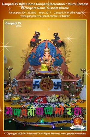 Sushant Dhotre Home Ganpati Picture