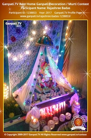 Rajashree Badas Home Ganpati Picture
