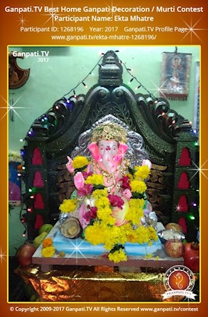 Ekta Mhatre Home Ganpati Picture