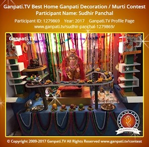 Sudhir Panchal Home Ganpati Picture