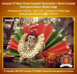 Bhakti Kolge Home Ganpati Picture