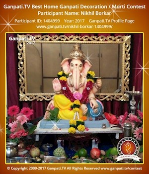 Nikhil Borkar Home Ganpati Picture