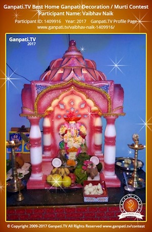 Vaibhav Naik Home Ganpati Picture