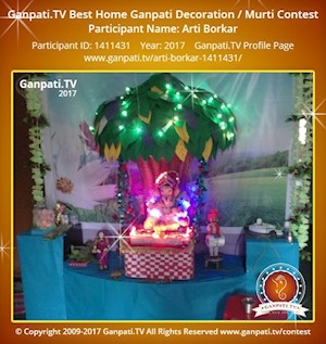 Arti Borkar Home Ganpati Picture