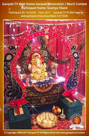 Soumya Tikare Home Ganpati Picture