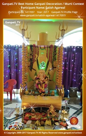 Satish Agarwal Home Ganpati Picture