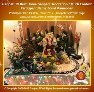 Sonal Manmohan Home Ganpati Picture