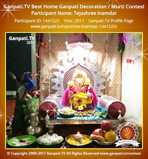 Tejashree Inamdar Home Ganpati Picture