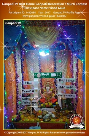 Vinod Gaud Home Ganpati Picture