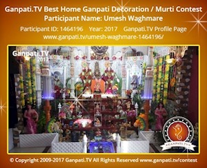 Umesh Waghmare Home Ganpati Picture