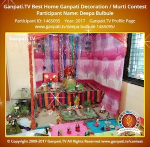 Deepa Bulbule Home Ganpati Picture