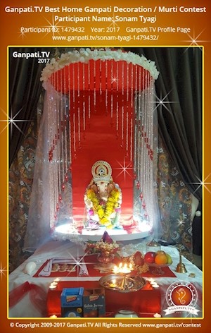 Sonam Tyagi Home Ganpati Picture