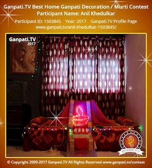 Anil Khedulkar Home Ganpati Picture