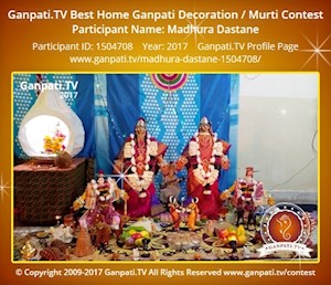 Madhura Dastane Home Ganpati Picture