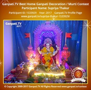 Supriya Thakur Home Ganpati Picture