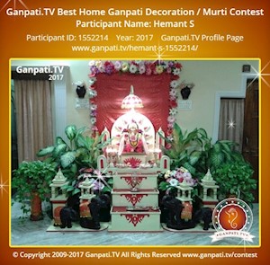 Hemant S Home Ganpati Picture