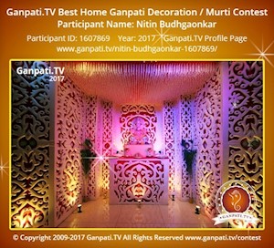 Nitin Budhgaonkar Home Ganpati Picture