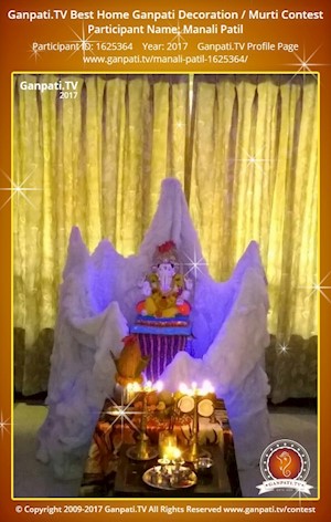 Manali Patil Home Ganpati Picture