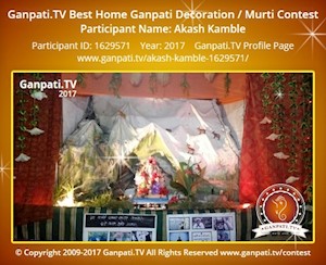 Akash Kamble Home Ganpati Picture