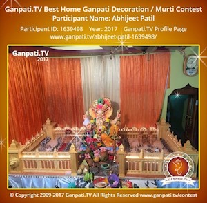 Abhijeet Patil Home Ganpati Picture