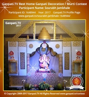 Sourabh Jambhale Home Ganpati Picture