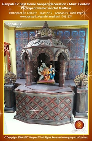 Sanchit Madhavi Home Ganpati Picture