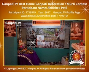 Abhishek Patil Home Ganpati Picture