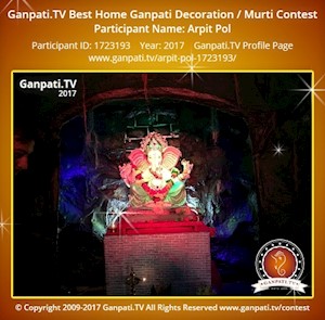 Arpit Pol Home Ganpati Picture