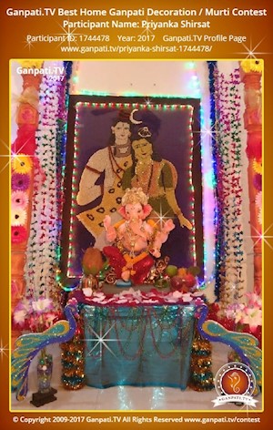 Priyanka Shirsat Home Ganpati Picture