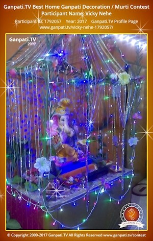 Vicky Nehe Home Ganpati Picture