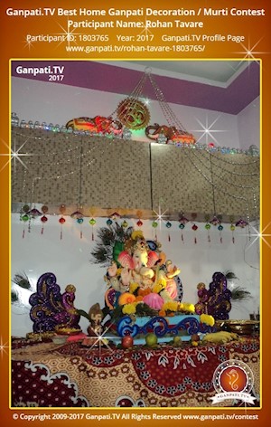 Rohan Tavare Home Ganpati Picture