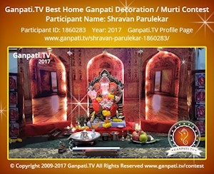 Shravan Parulekar Home Ganpati Picture
