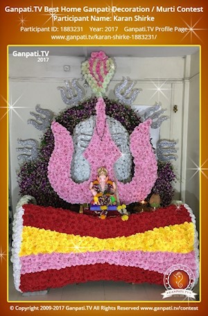 Karan Shirke Home Ganpati Picture