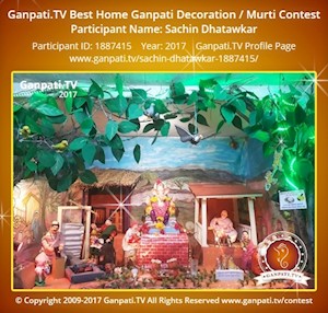 Sachin Dhatawkar Home Ganpati Picture