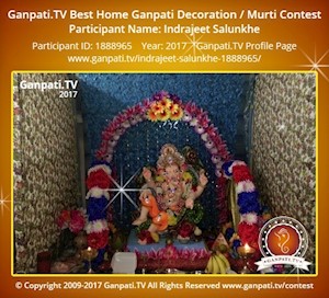 Indrajeet Salunkhe Home Ganpati Picture