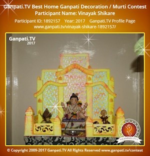 Vinayak Shikare Home Ganpati Picture