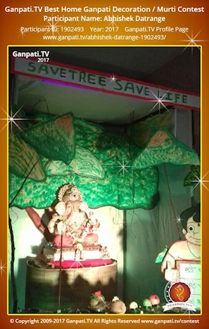 Abhishek Datrange Home Ganpati Picture