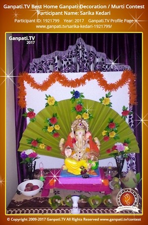 Sarika Kedari Home Ganpati Picture