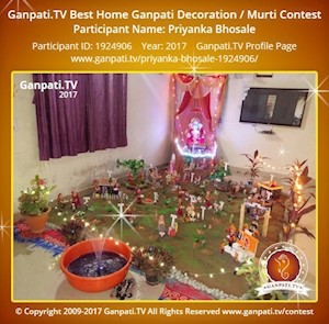 Priyanka Bhosale Home Ganpati Picture