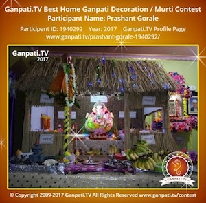 Prashant Gorale Home Ganpati Picture