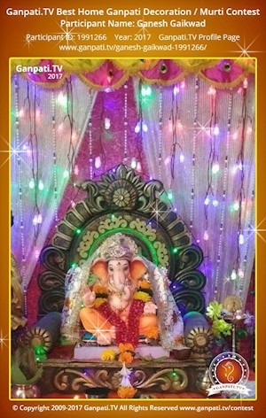 Ganesh Gaikwad Home Ganpati Picture