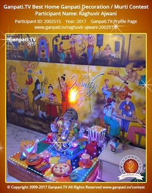 Raghuvir Ajwani Home Ganpati Picture