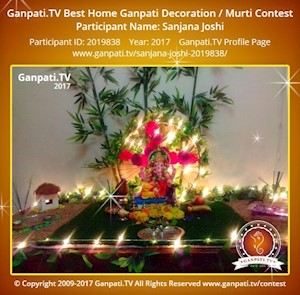 Sanjana Joshi Home Ganpati Picture