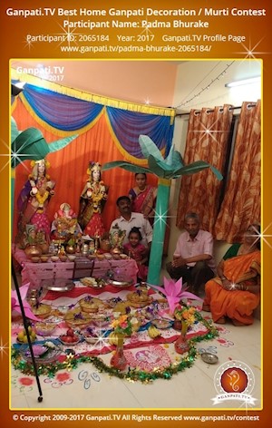 Padma Bhurake Home Ganpati Picture