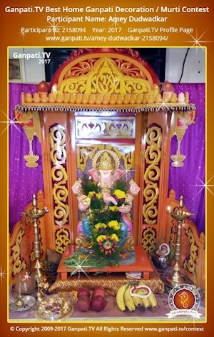 Amey Dudwadkar Home Ganpati Picture